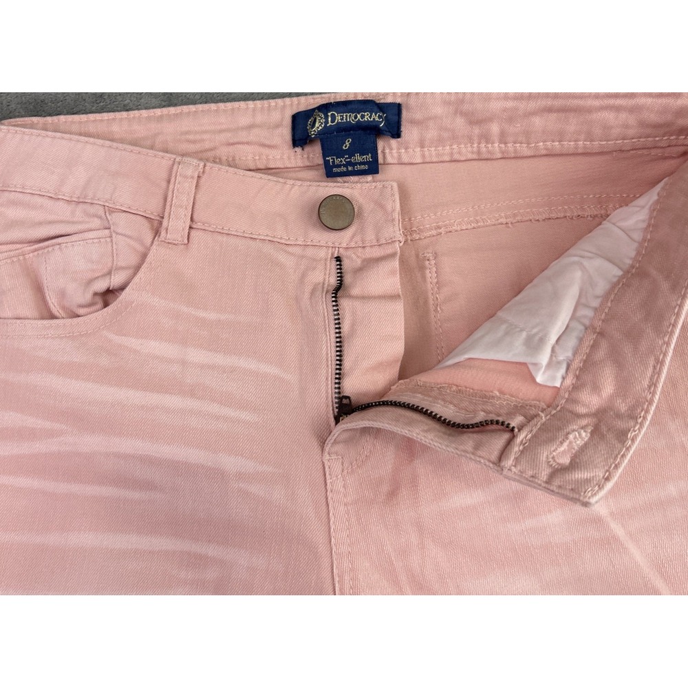 Democracy Women's Straight Leg Jeans - Light Pink - Picture 5 of 14
